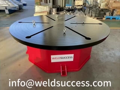 Tavolo di rotazione orizzontale con angolo di rotazione preimpostato tramite PLC e controllo touch screen.